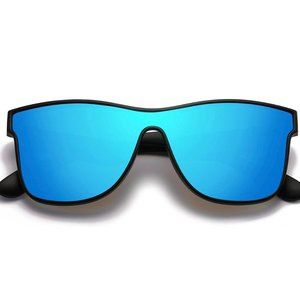 Fashion Polarized Sunglasses for Women Men 100% UV Protection Trendy Siamese Len